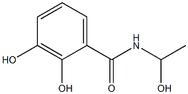 2,3-Dihydroxy-N-(1-hydroxyethyl)benzamide Struktur