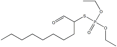 Thiophosphoric acid O,O-diethyl S-(1-oxodecan-2-yl) ester Struktur