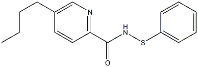 5-Butyl-N-(phenylthio)-2-pyridinecarboxamide Struktur