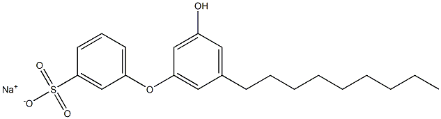 3'-Hydroxy-5'-nonyl[oxybisbenzene]-3-sulfonic acid sodium salt Struktur