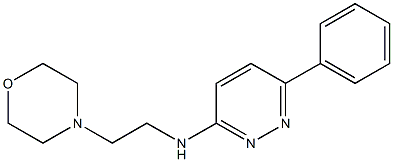 3-(2-Morpholinoethylamino)-6-phenylpyridazine Struktur