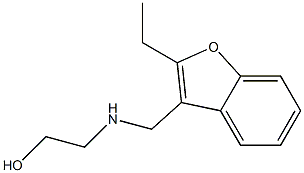 2-[[(2-Ethylbenzofuran-3-yl)methyl]amino]ethanol Struktur