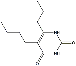 5-Butyl-6-propyluracil Struktur