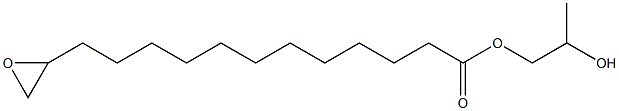 13,14-Epoxymyristic acid 2-hydroxypropyl ester Struktur