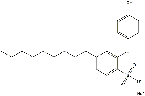 4'-Hydroxy-5-nonyl[oxybisbenzene]-2-sulfonic acid sodium salt Struktur