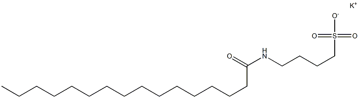 4-Palmitoylamino-1-butanesulfonic acid potassium salt Struktur