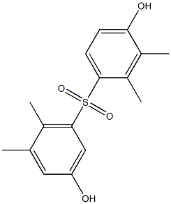 3,4'-Dihydroxy-2',3',5,6-tetramethyl[sulfonylbisbenzene] Struktur