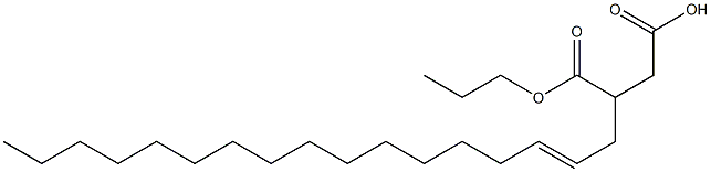 3-(2-Heptadecenyl)succinic acid 1-hydrogen 4-propyl ester Struktur