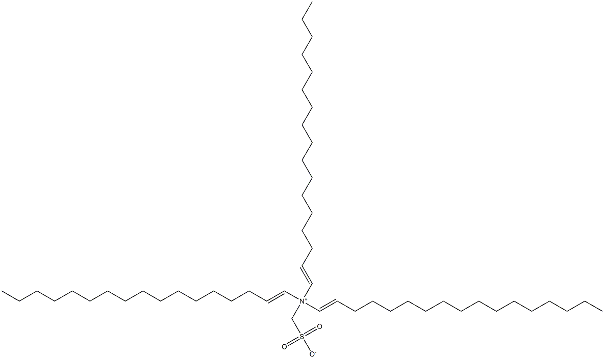 N,N-Di(1-heptadecenyl)-N-sulfonatomethyl-1-heptadecen-1-aminium Struktur