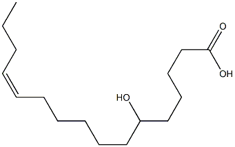 (12Z)-6-Hydroxy-12-hexadecenoic acid Struktur