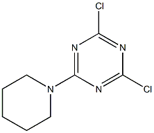 2,4-Dichloro-6-piperidino-1,3,5-triazine Struktur