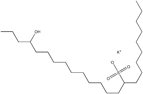 21-Hydroxytetracosane-10-sulfonic acid potassium salt Struktur