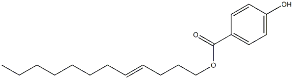 4-Hydroxybenzoic acid 4-dodecenyl ester Struktur