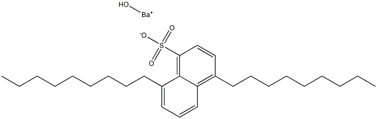 4,8-Dinonyl-1-naphthalenesulfonic acid hydroxybarium salt Struktur