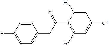 2,4-Dihydroxy-6-hydroxy-4'-fluorodeoxybenzoin Struktur