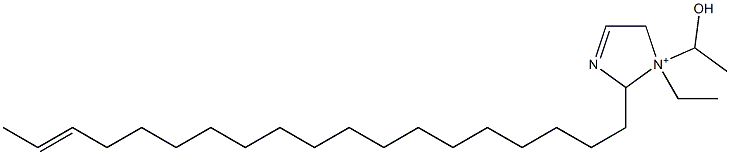 1-Ethyl-1-(1-hydroxyethyl)-2-(17-nonadecenyl)-3-imidazoline-1-ium Struktur