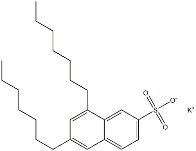 6,8-Diheptyl-2-naphthalenesulfonic acid potassium salt Struktur