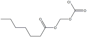 Chlorocarbonic acid heptanoyloxymethyl ester Struktur