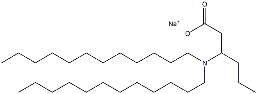 3-(Didodecylamino)hexanoic acid sodium salt Struktur