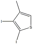 2,3-Diiodo-4-methylthiophene Struktur