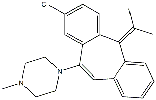 8-Chloro-10-(4-methylpiperazino)-5-isopropylidene-5H-dibenzo[a,d]cycloheptene Struktur