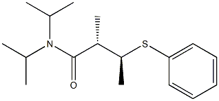 (2S,3S)-N,N-Diisopropyl-3-(phenylthio)-2-methylbutanamide Struktur