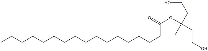 Heptadecanoic acid 3-hydroxy-1-(2-hydroxyethyl)-1-methylpropyl ester Struktur