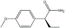 [S,(+)]-2-(p-Methoxyphenyl)butyramide Struktur