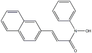 (E)-3-(2-Naphthalenyl)-N-phenyl-2-propenehydroxamic acid Struktur