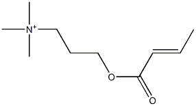 3-(2-Butenoyloxy)-N,N,N-trimethyl-1-propanaminium Struktur