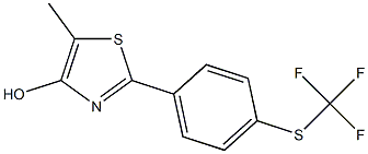 2-[4-(Trifluoromethylthio)phenyl]-5-methylthiazol-4-ol Struktur