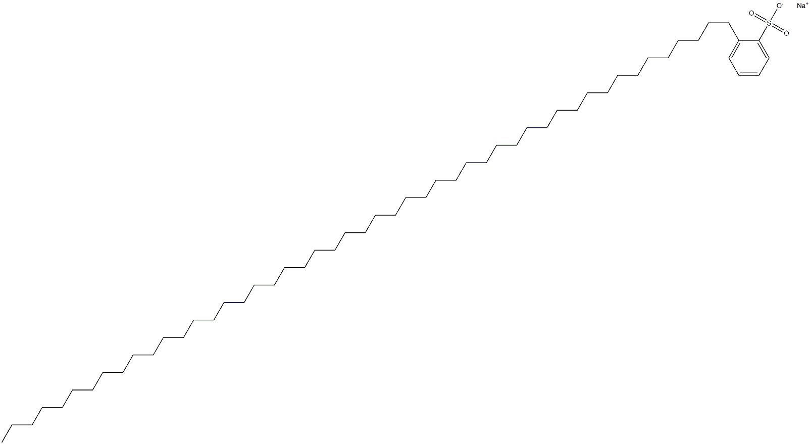 2-(Nonatetracontan-1-yl)benzenesulfonic acid sodium salt Struktur