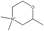 2,4,4-Trimethylmorpholinium Struktur