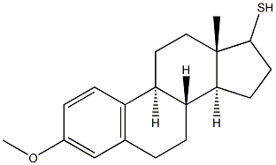 3-Methoxyestra-1,3,5(10)-triene-17-thiol Struktur