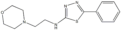 2-(2-Morpholinoethylamino)-5-phenyl-1,3,4-thiadiazole Struktur