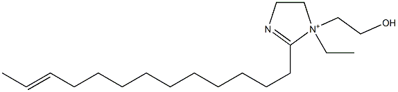 1-Ethyl-1-(2-hydroxyethyl)-2-(11-tridecenyl)-2-imidazoline-1-ium Struktur