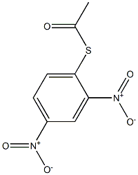 Thioacetic acid S-(2,4-dinitrophenyl) ester Struktur