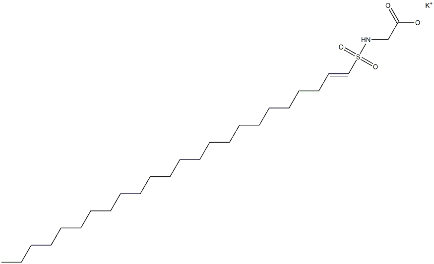 N-(1-Tetracosenylsulfonyl)glycine potassium salt Struktur