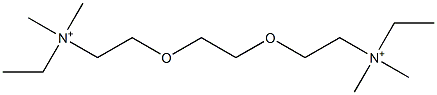 2,2'-[Ethylenebis(oxy)]bis(N-ethyl-N,N-dimethylethanaminium) Struktur