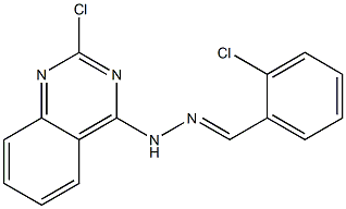 4-[N'-(2-Chlorobenzylidene)hydrazino]-2-chloroquinazoline Struktur