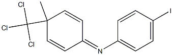 1-(4-Iodophenyl)imino-4-methyl-4-trichloromethyl-2,5-cyclohexadiene Struktur