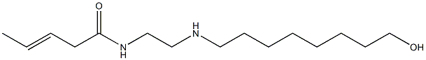 N-[2-[(8-Hydroxyoctyl)amino]ethyl]-3-pentenamide Struktur