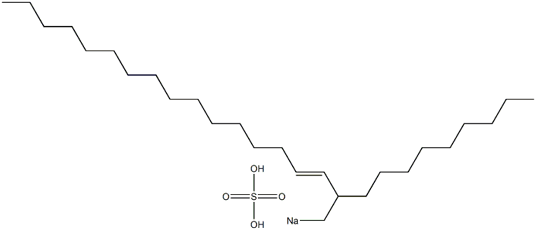 Sulfuric acid 2-nonyl-3-octadecenyl=sodium ester salt Struktur