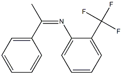 2-Trifluoromethyl-N-(1-phenylethylidene)benzenamine Struktur