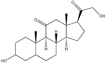 3,21-Dihydroxypregnane-11,20-dione Struktur