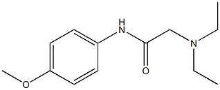 N-[4-Methoxyphenyl]-2-(diethylamino)acetamide Structure