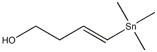 (E)-1-(Trimethylstannyl)-1-buten-4-ol Struktur