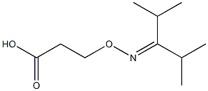 3-[1-Isopropyl-2-methylpropylideneaminooxy]propionic acid Struktur