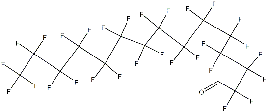 2,2,3,3,4,4,5,5,6,6,7,7,8,8,9,9,10,10,11,11,12,12,13,13,14,14,15,15,15-Nonacosafluoropentadecanal Struktur