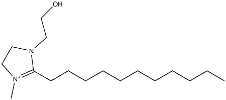 4,5-Dihydro-1-(2-hydroxyethyl)-3-methyl-2-undecyl-1H-imidazol-3-ium Struktur